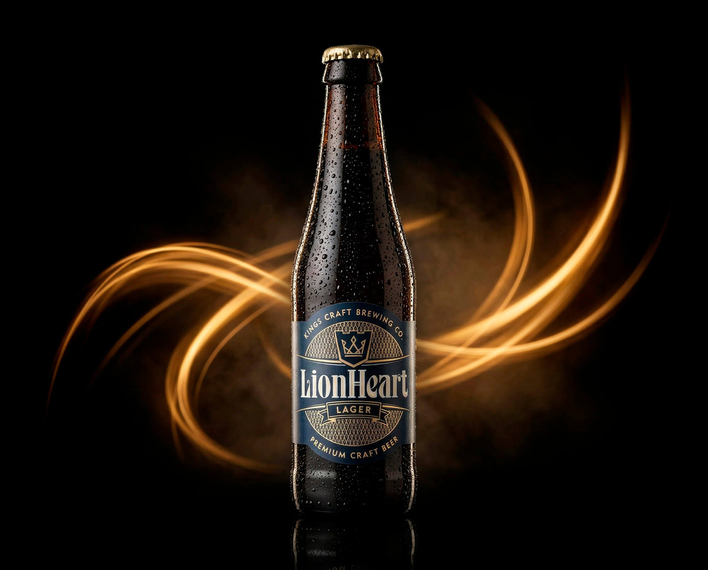 Lion Heart beer photography