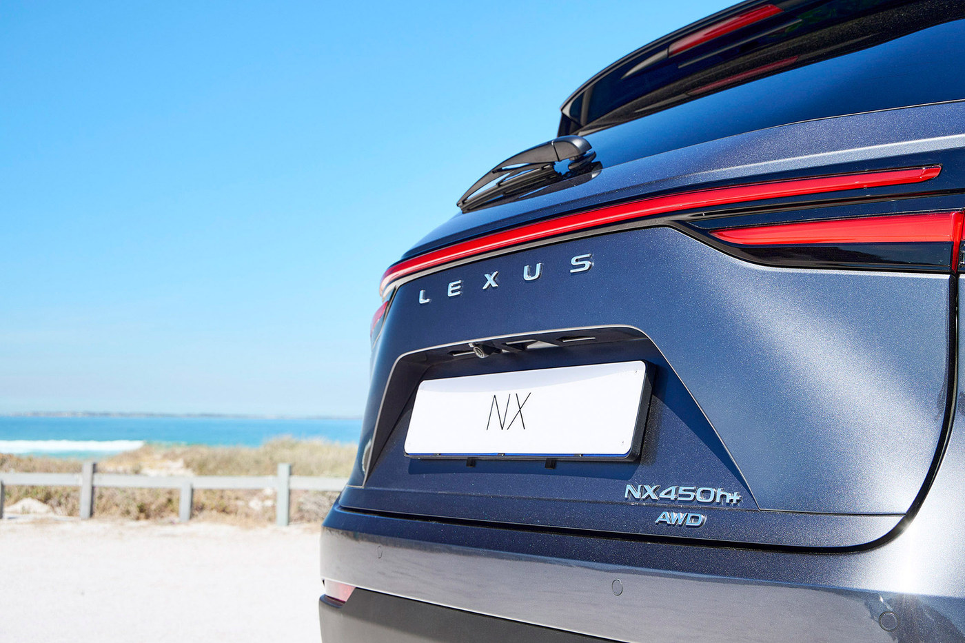 Lexus photographed at the beach